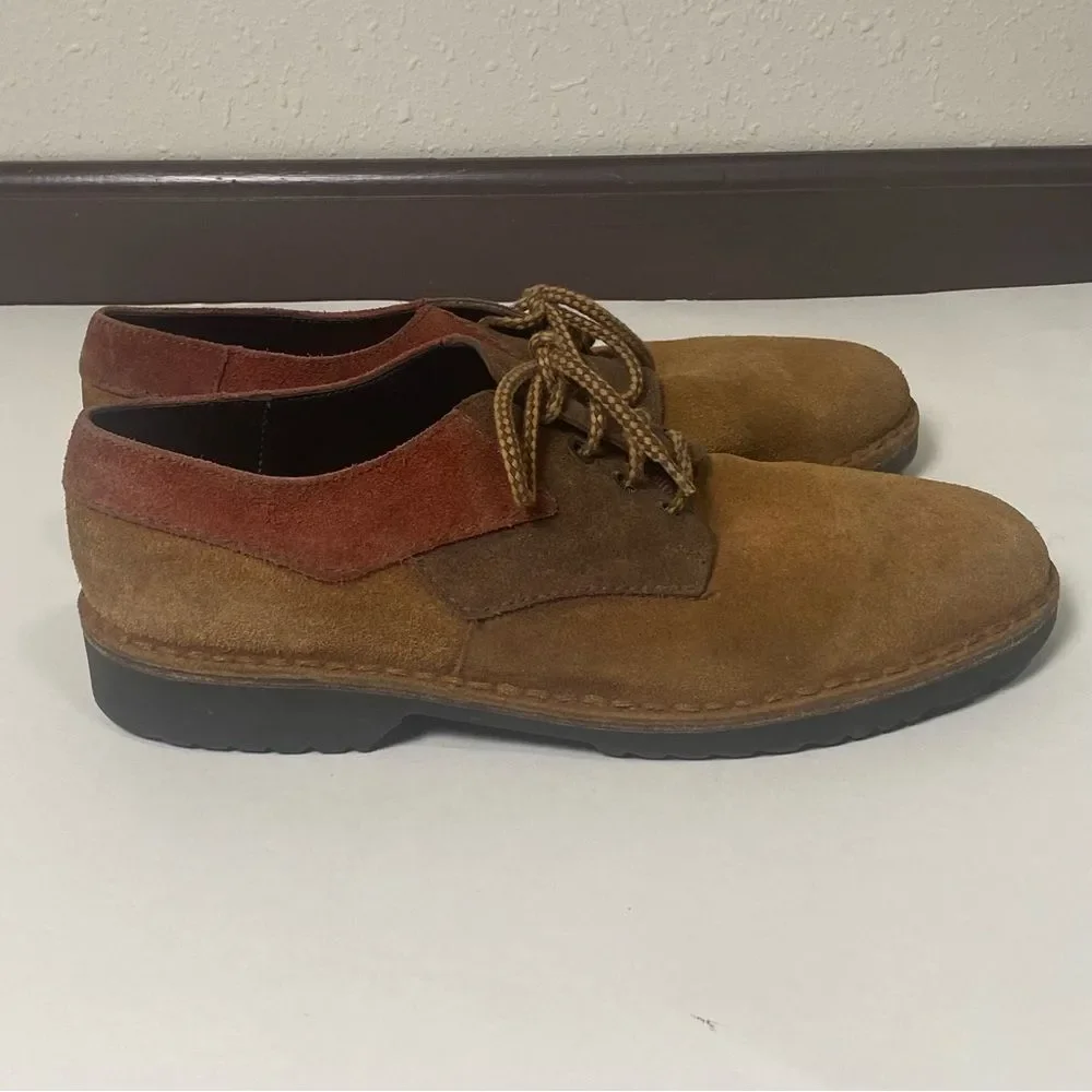 Rivers Australian Air Force Rocker Sole Suede Leather Oxford Shoes Men's Size 10